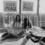 24-04-1969 John Lennon & Yoko Ono at Hilton Hotel Amsterdam, The Netherlands. On behalf of -Bed Peace/Hair Peace-. April 24, 1969.

[keywords]Black & White Image, In Bed[/keywords]